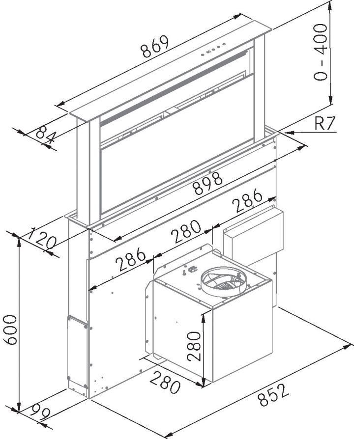 Opera Downdraft Extractor Miro Products Premium Extractor Hoods