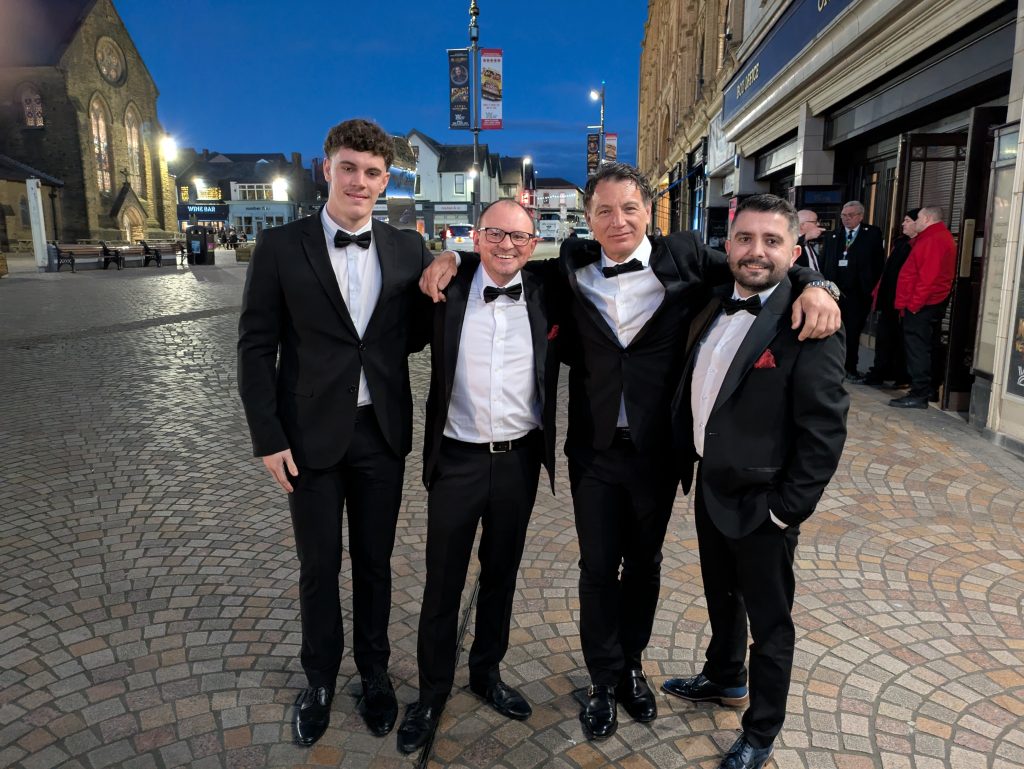 Toby, Jamie, Phil and Pete - Miro, Red Rose Awards 2025 at the Winter Gardens, Blackpool