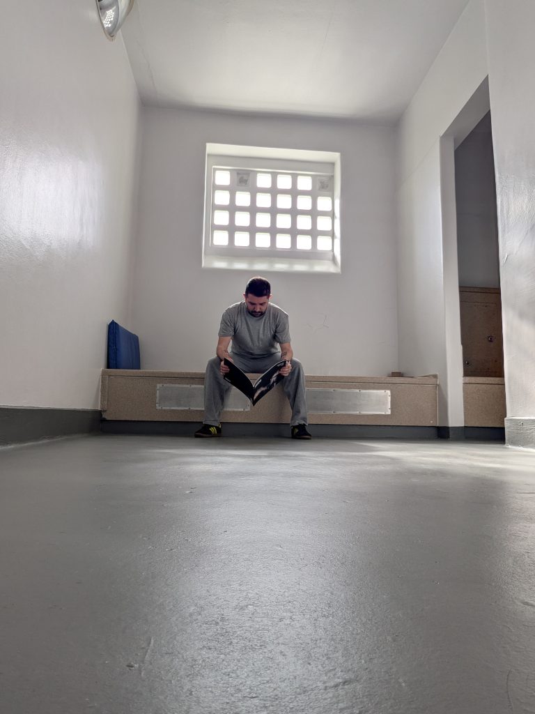 Pete in a cell - Big Burnley Breakout 2025